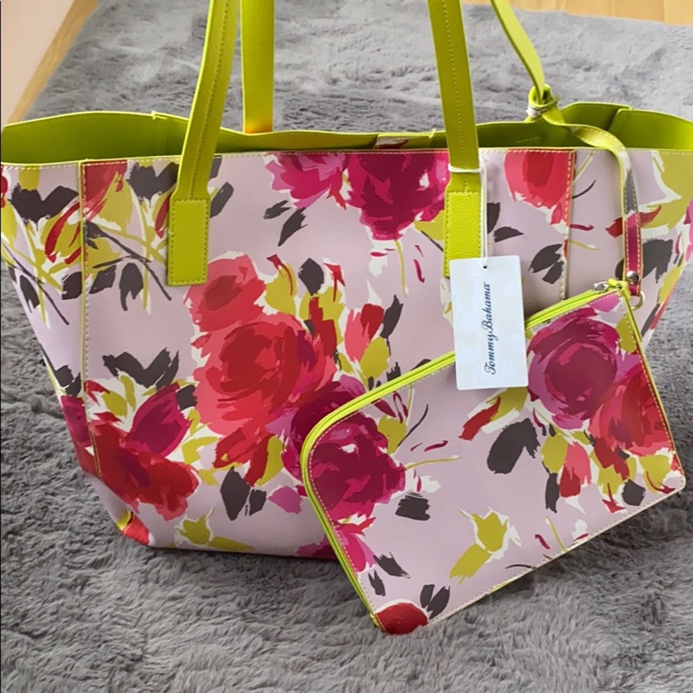Tommy Bahama Reversible Tote NWT